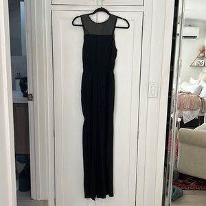 Jay Godfrey Black Jump Suit x Partial Leather. Worn only 2 times!!